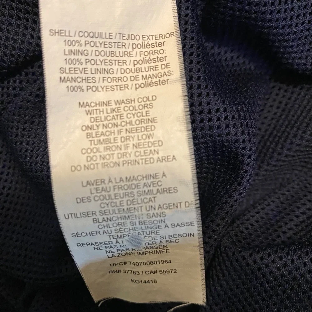 Grand Slam Pullover Windbreaker Navy Blue Size Large - Picture 3 of 3